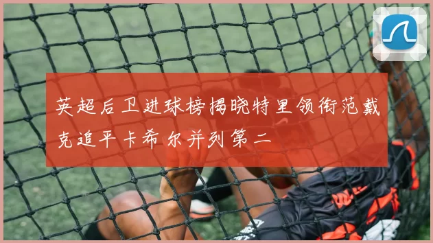 英超后卫进球榜揭晓特里领衔范戴克追平卡希尔并列第二