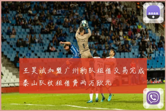 王昊斌加盟广州豹队租借交易完成泰山队收租借费两万欧元